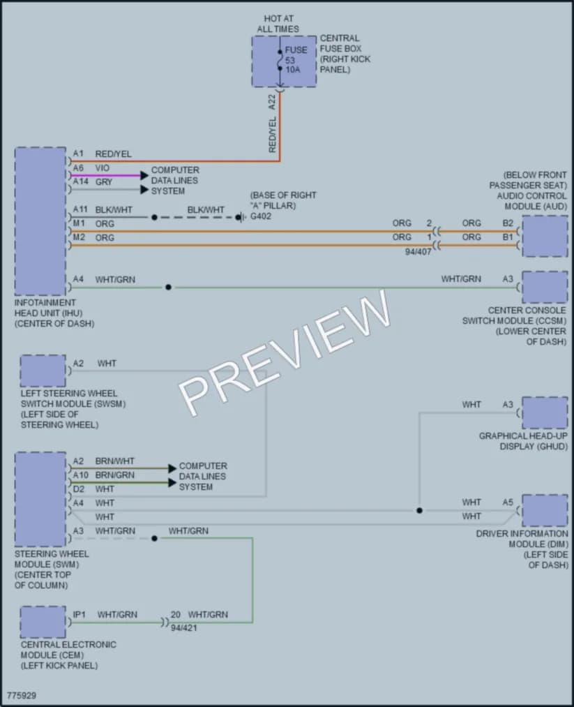 2018 Volvo XC90 Radio wiring diagram preview