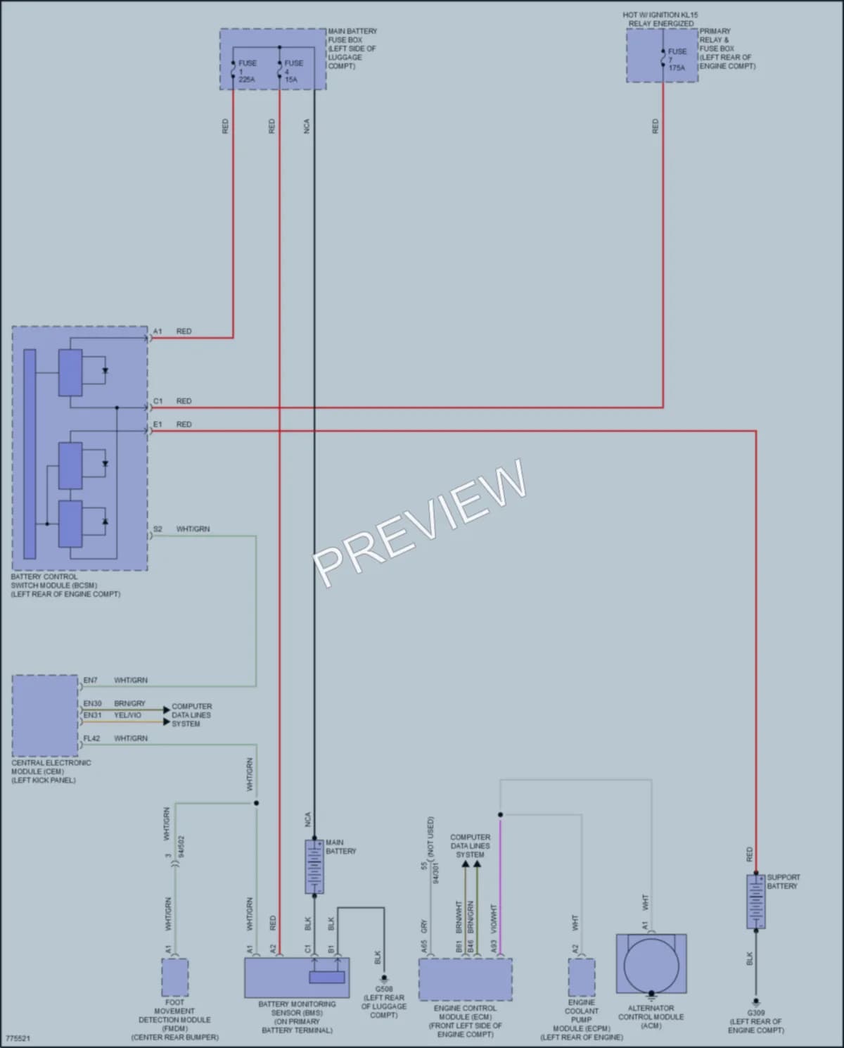 2018 Volvo XC90 Starting Charging wiring diagram preview