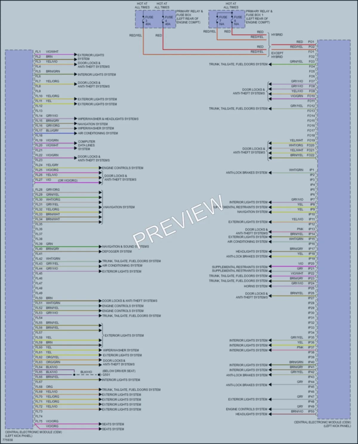2018 Volvo XC90PlugIn Body Control Modules wiring diagram preview