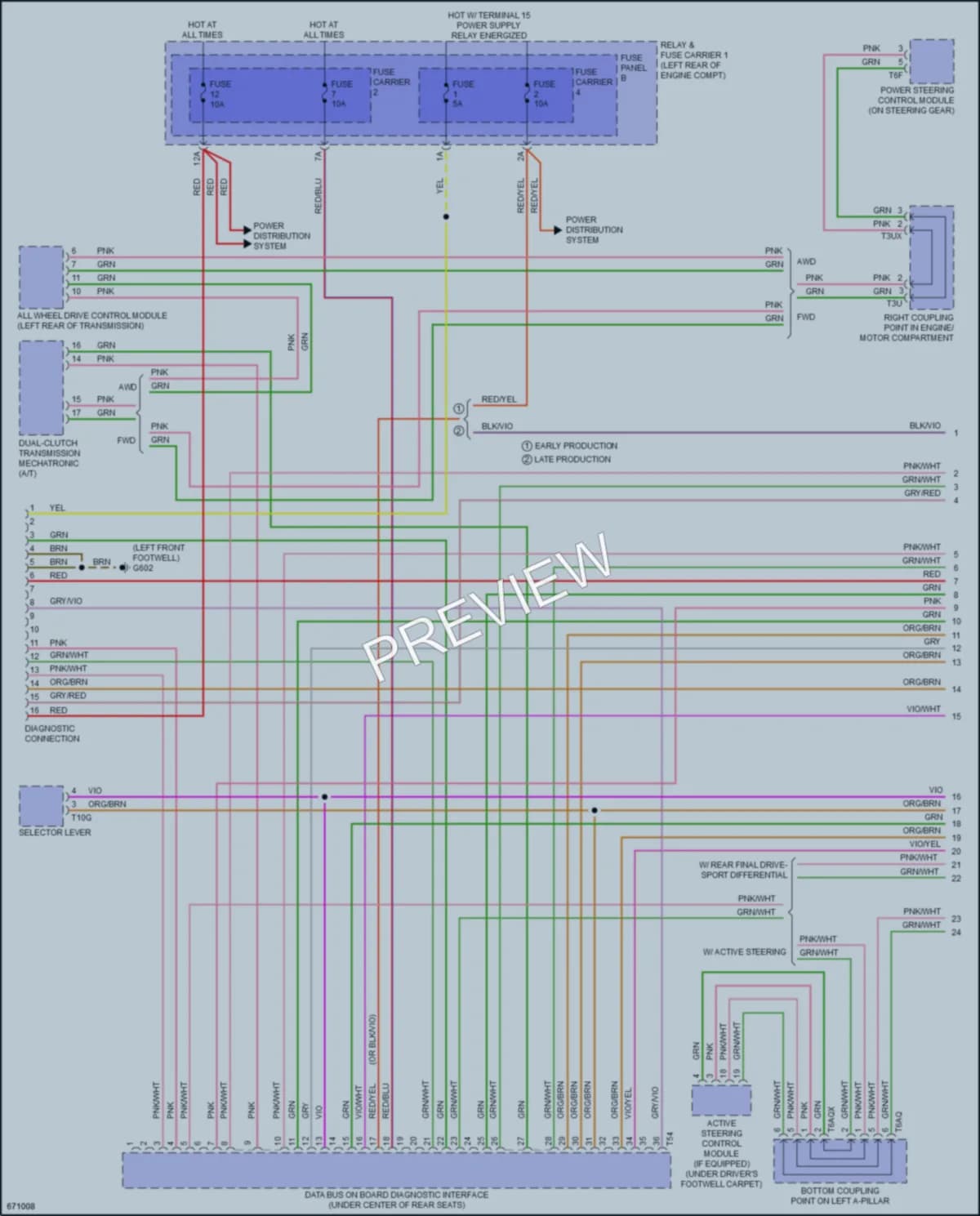 2019 Audi A4 Computer Data Lines wiring diagram preview