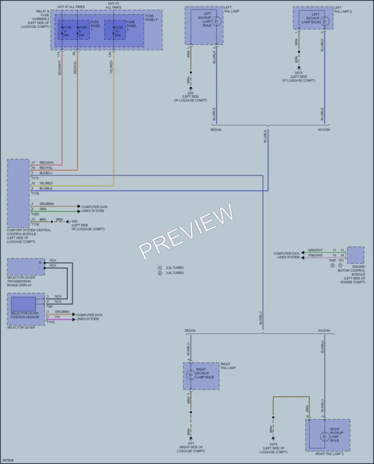 2019 Audi A4allroad Exterior Lights wiring diagram preview