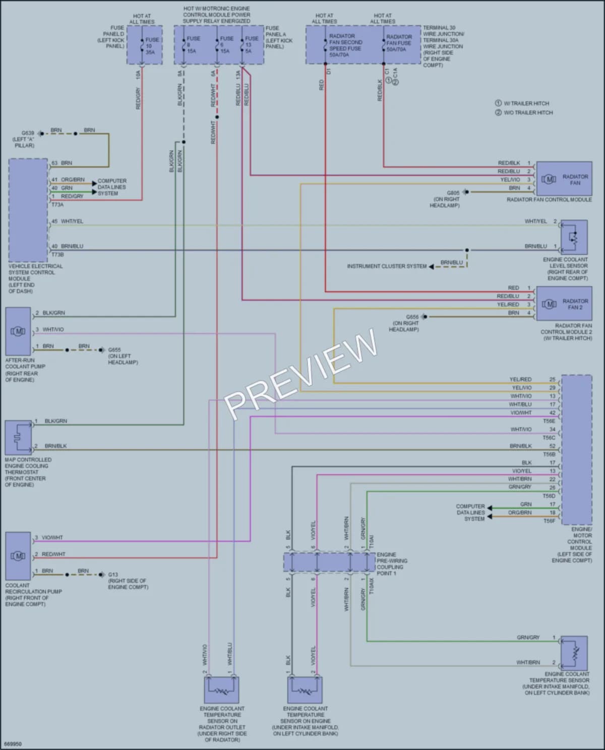 2019 Audi A7 Cooling Fan wiring diagram preview