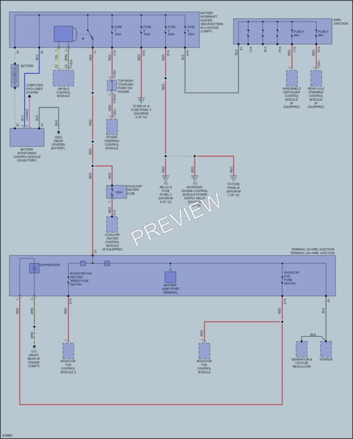 2019 Audi A8 Power Distribution wiring diagram preview