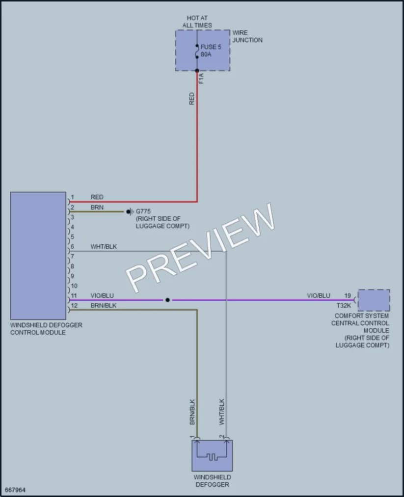 2019 Audi A8L Defoggers wiring diagram preview