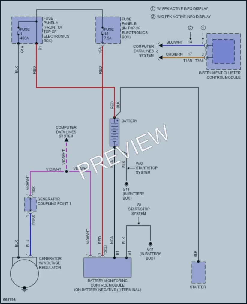 2019 Audi Q3 Starting Charging wiring diagram preview
