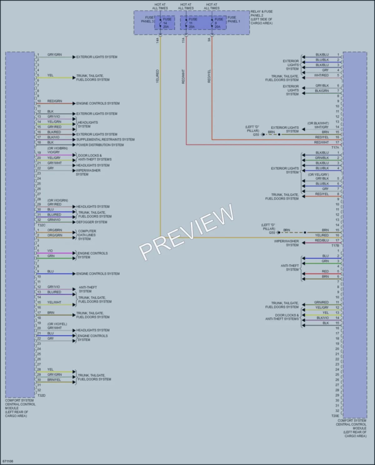 2019 Audi Q5 Body Control Modules wiring diagram preview