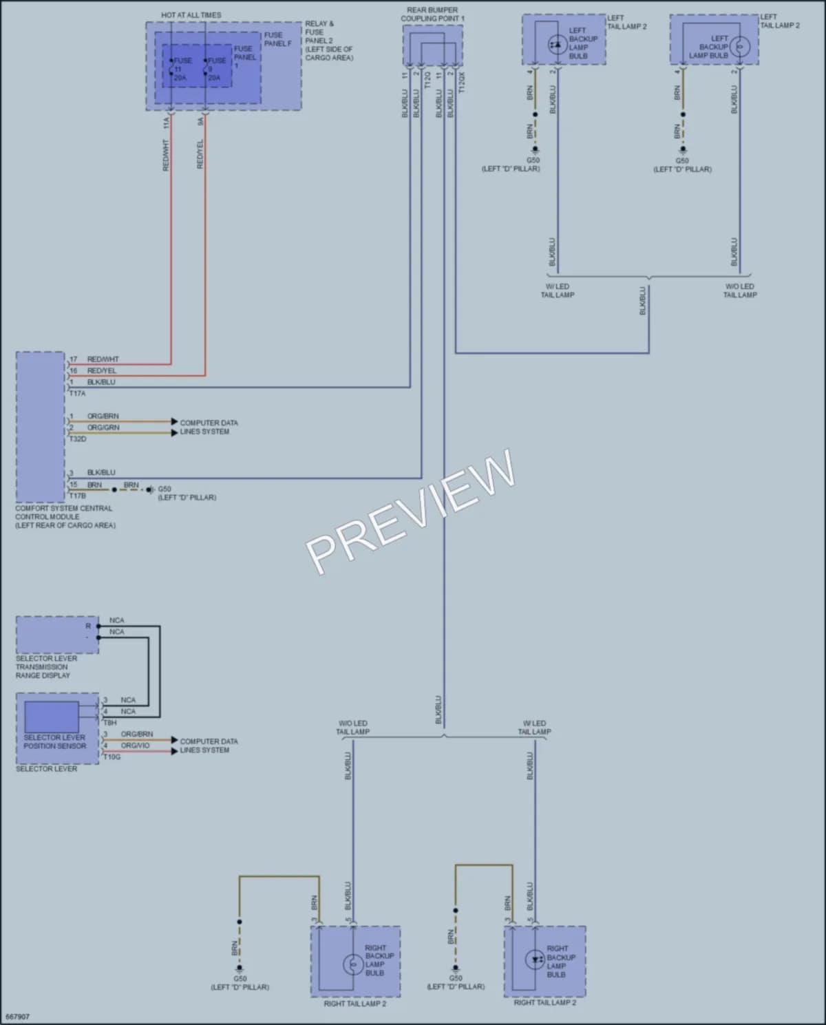 2019 Audi Q5 Exterior Lights wiring diagram preview