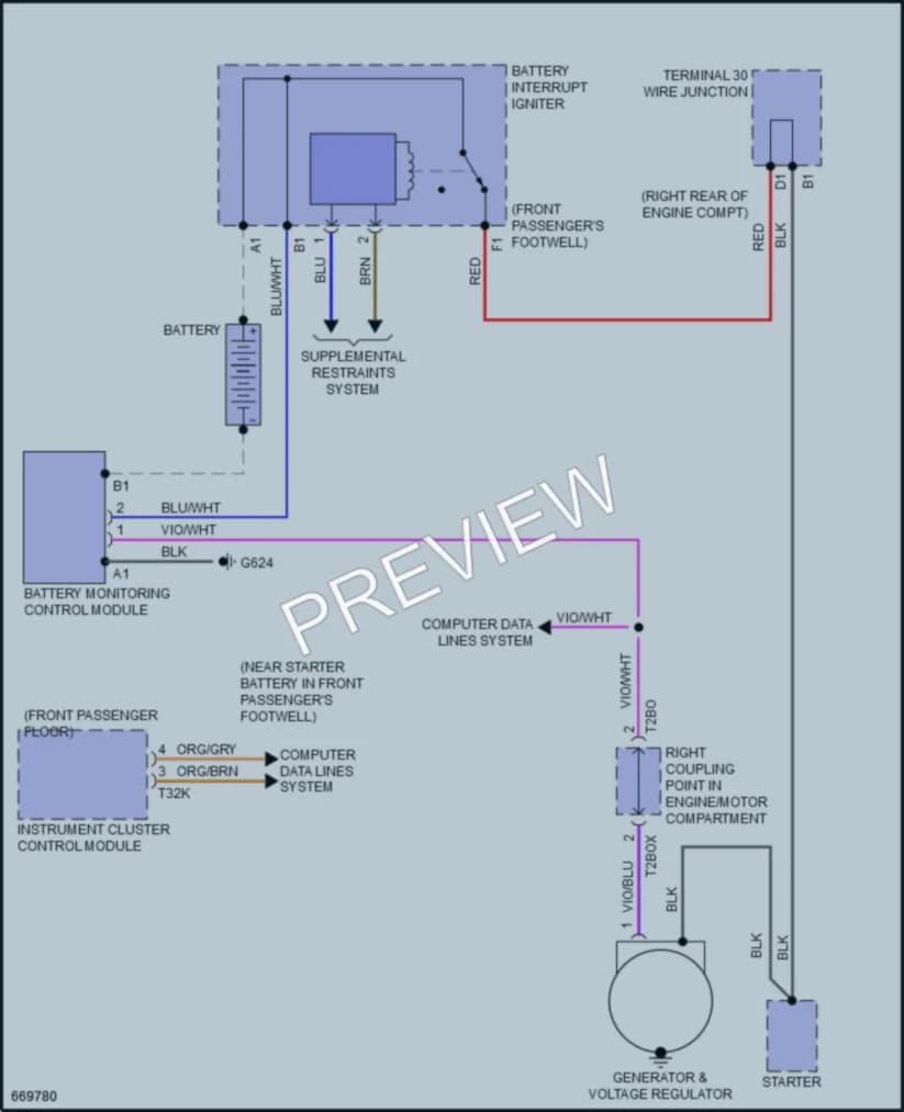 2019 Audi Q8 Starting Charging wiring diagram preview