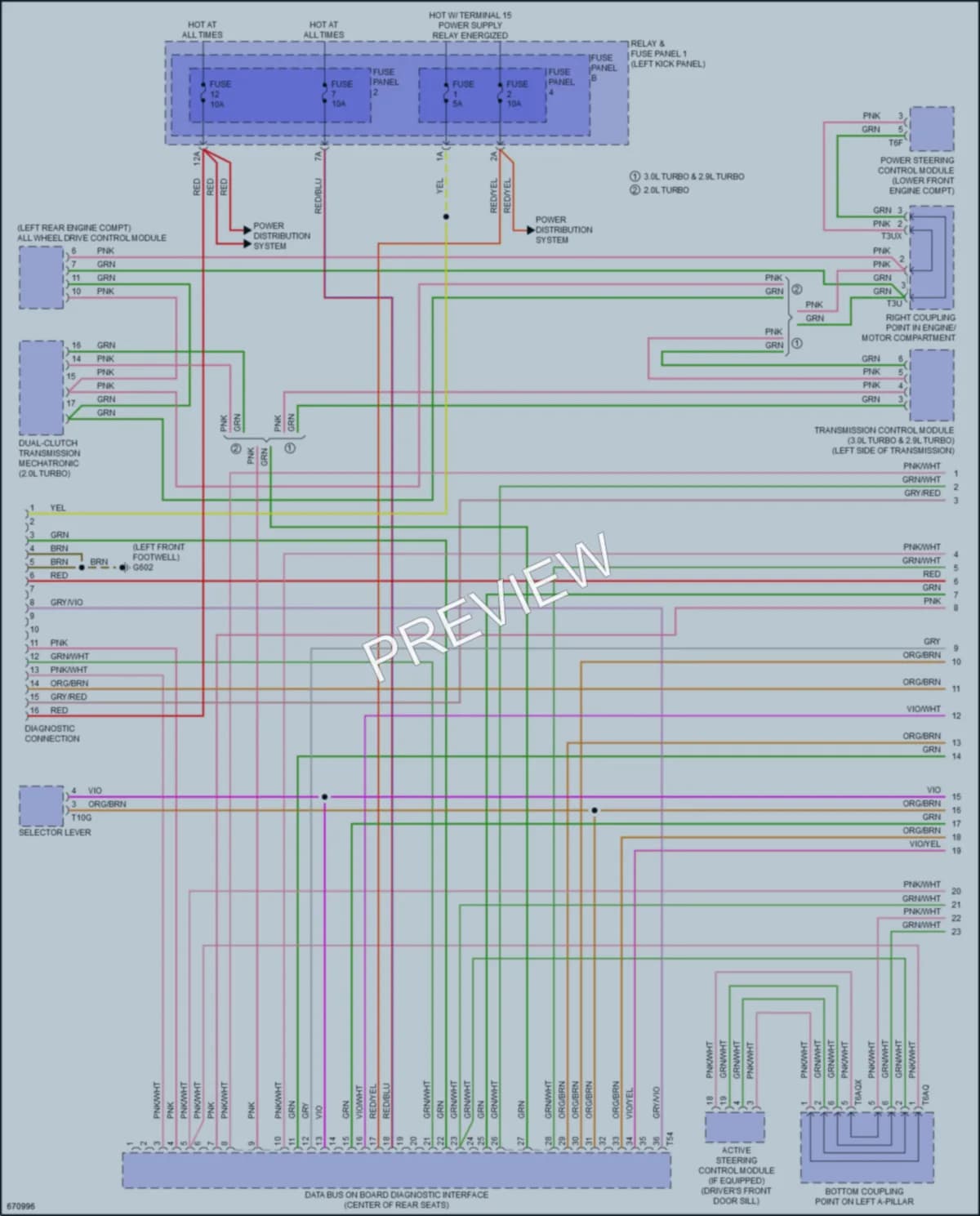2019 Audi RS5 Computer Data Lines wiring diagram preview