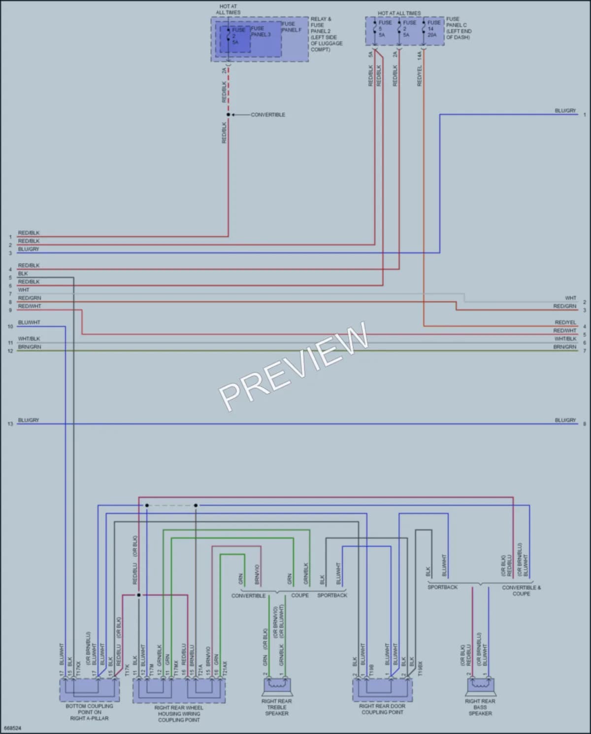 2019 Audi RS5 Navigation wiring diagram preview