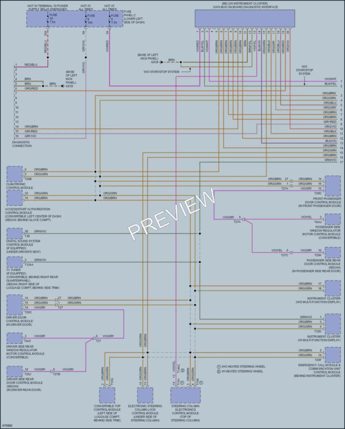 2019 Audi S3 Computer Data Lines wiring diagram preview