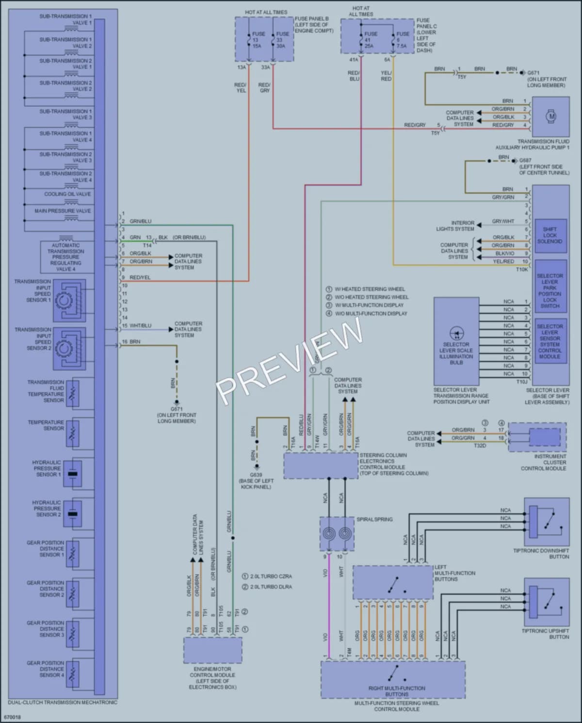 2019 Audi S3 Transmission wiring diagram preview
