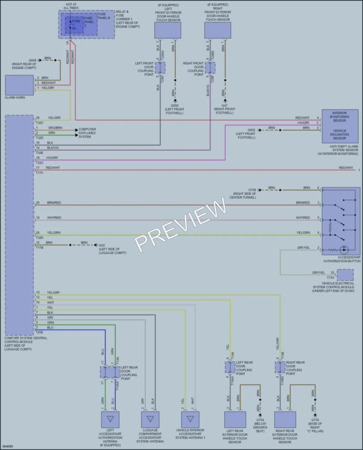 2019 Audi S4 Anti Theft wiring diagram preview
