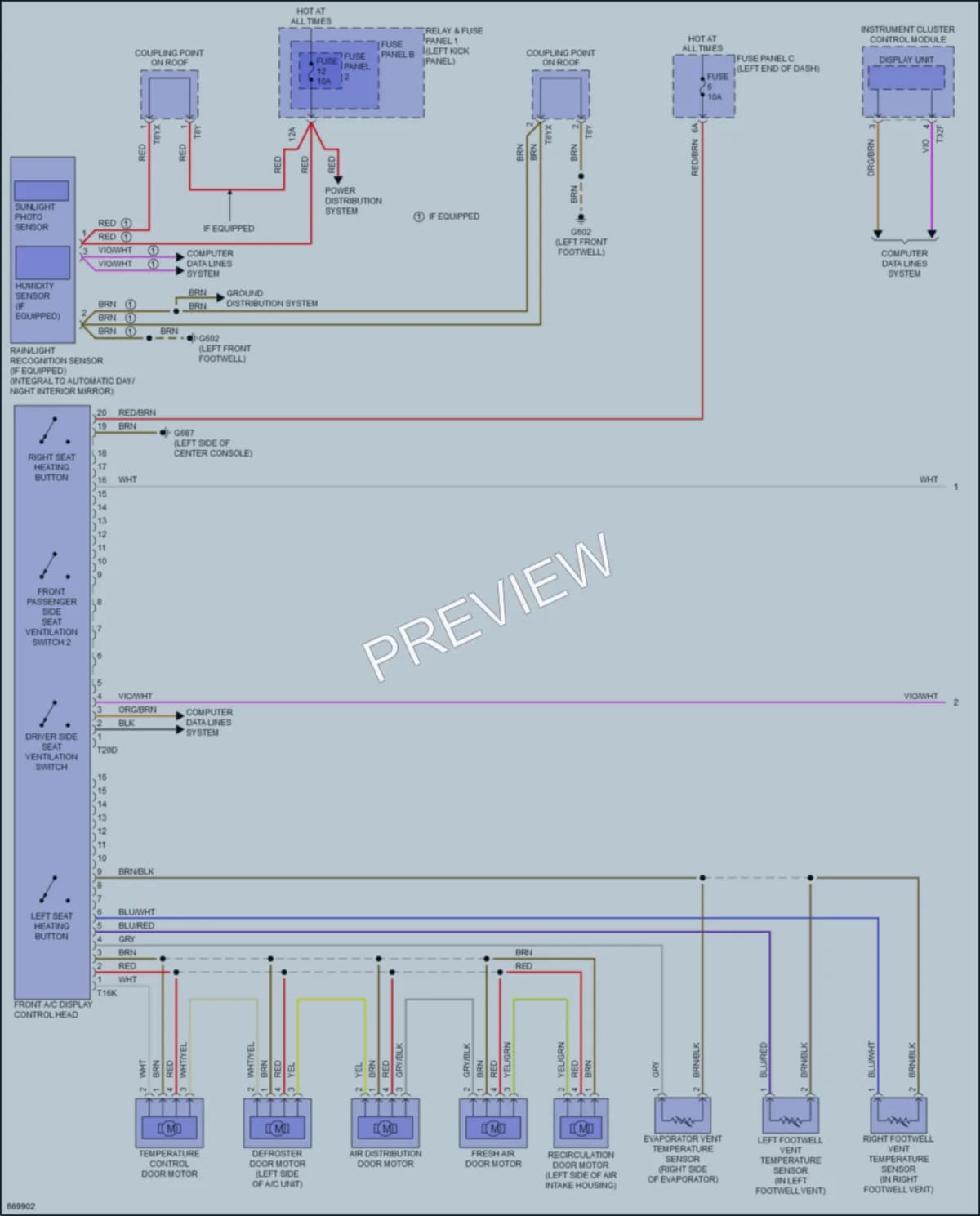 2019 Audi S5 Air Conditioning wiring diagram preview