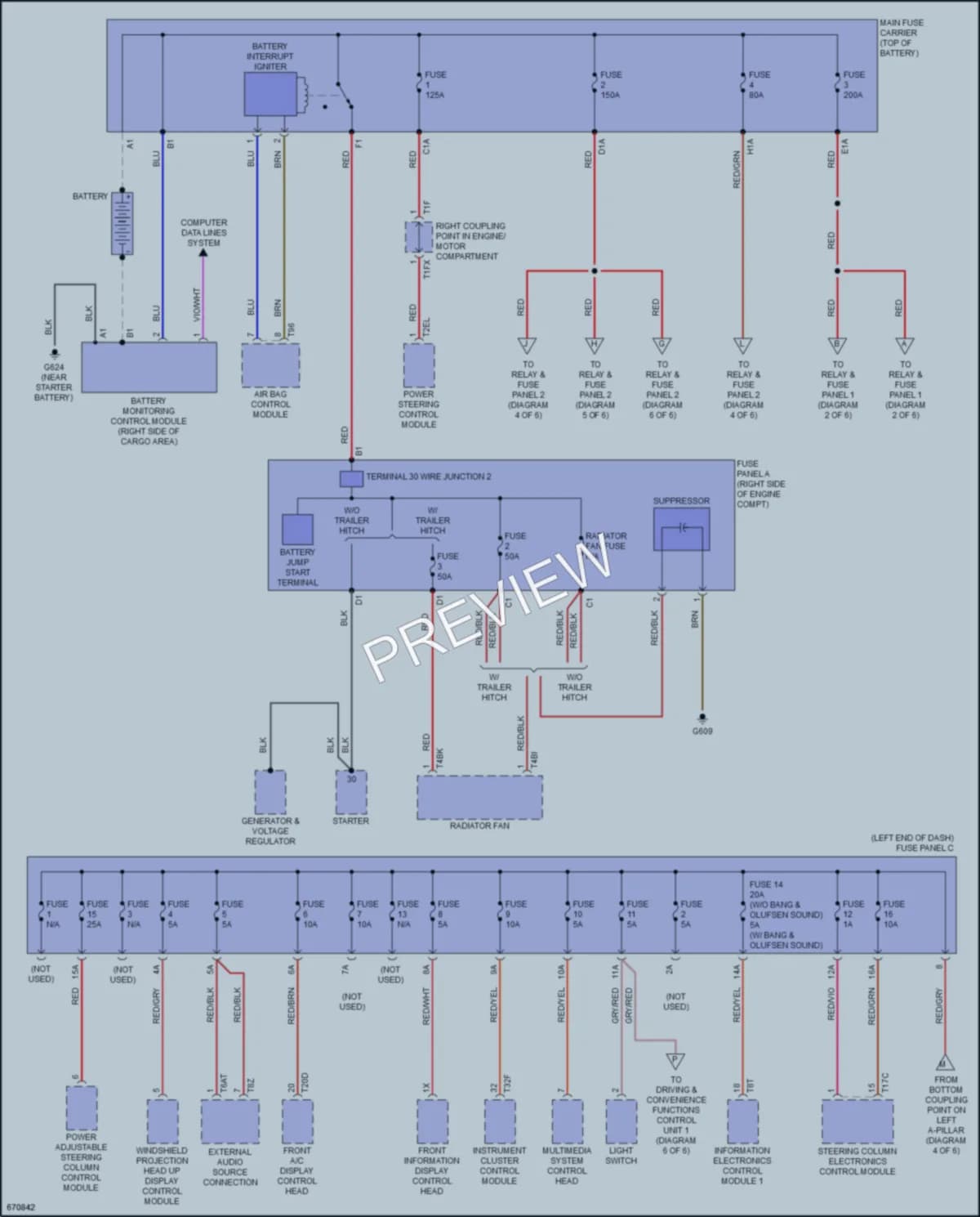 2019 Audi SQ5 Power Distribution wiring diagram preview