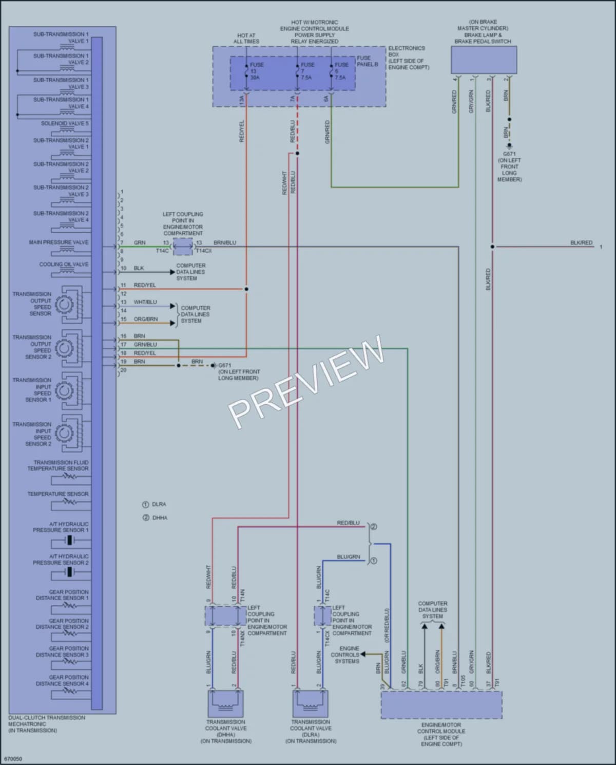 2019 Audi TTRS Transmission wiring diagram preview