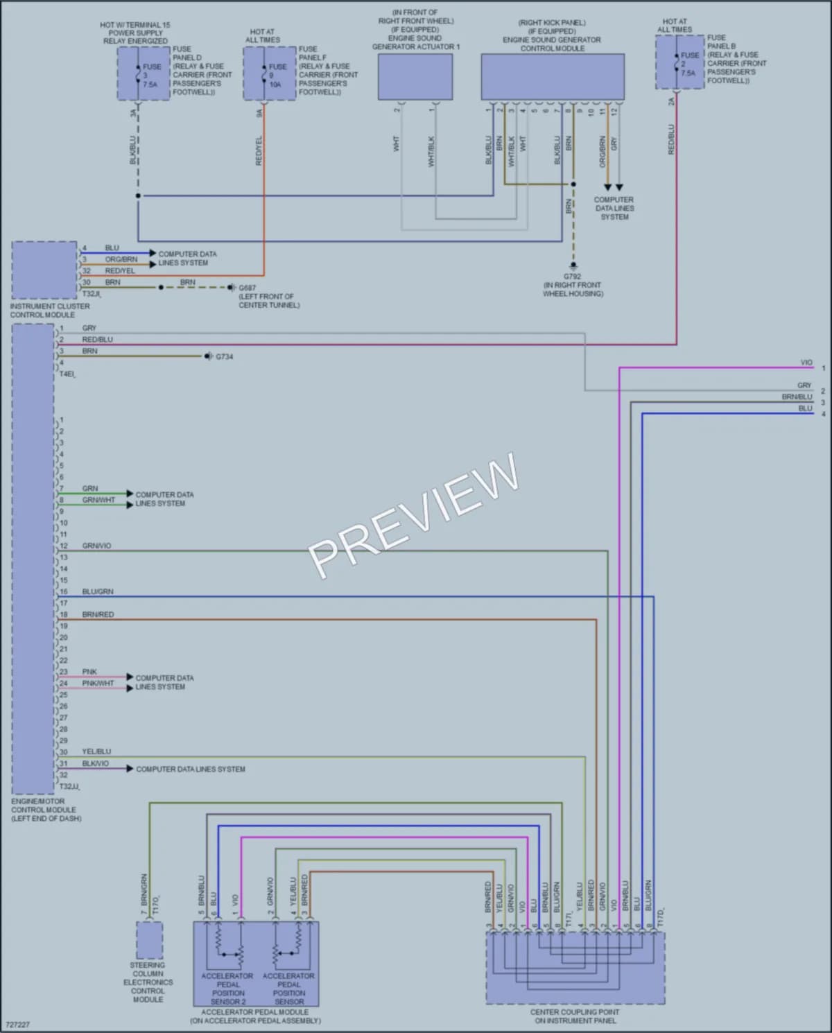 2019 Audi etron Engine Performance wiring diagram preview