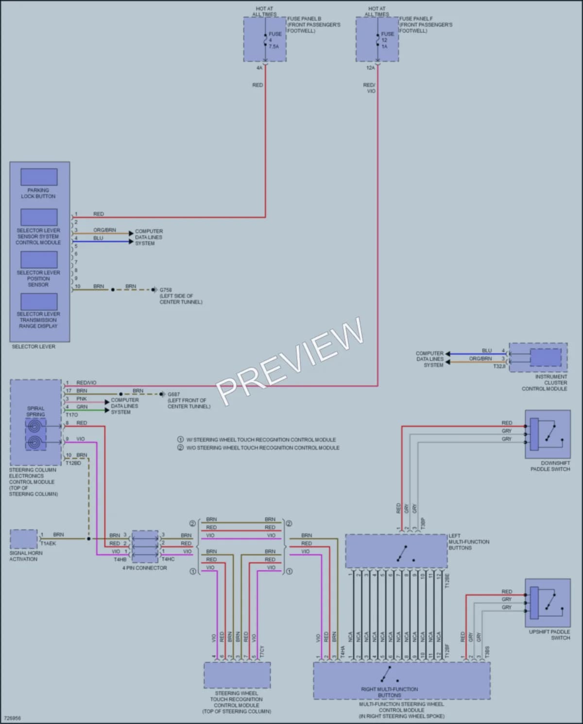 2019 Audi etron Transmission wiring diagram preview