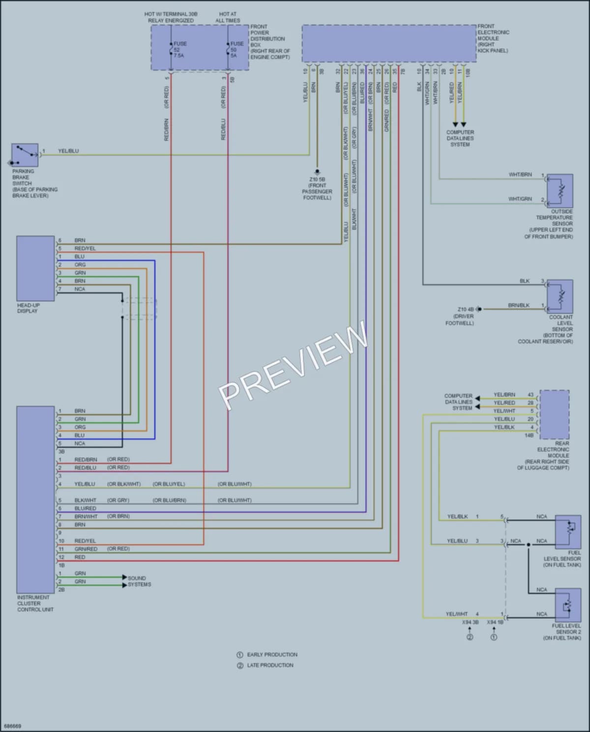 2019 BMW 230i Instrument Cluster wiring diagram preview