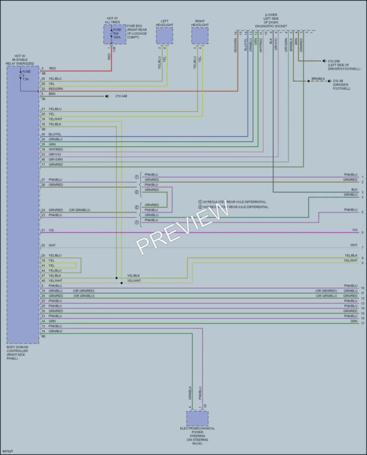 2019 BMW 330i Computer Data Lines wiring diagram preview
