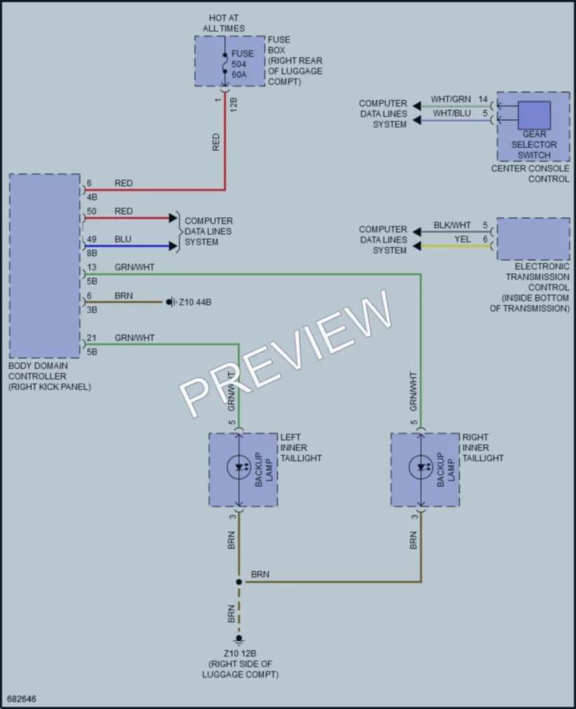 2019 BMW 330i Exterior Lights wiring diagram preview