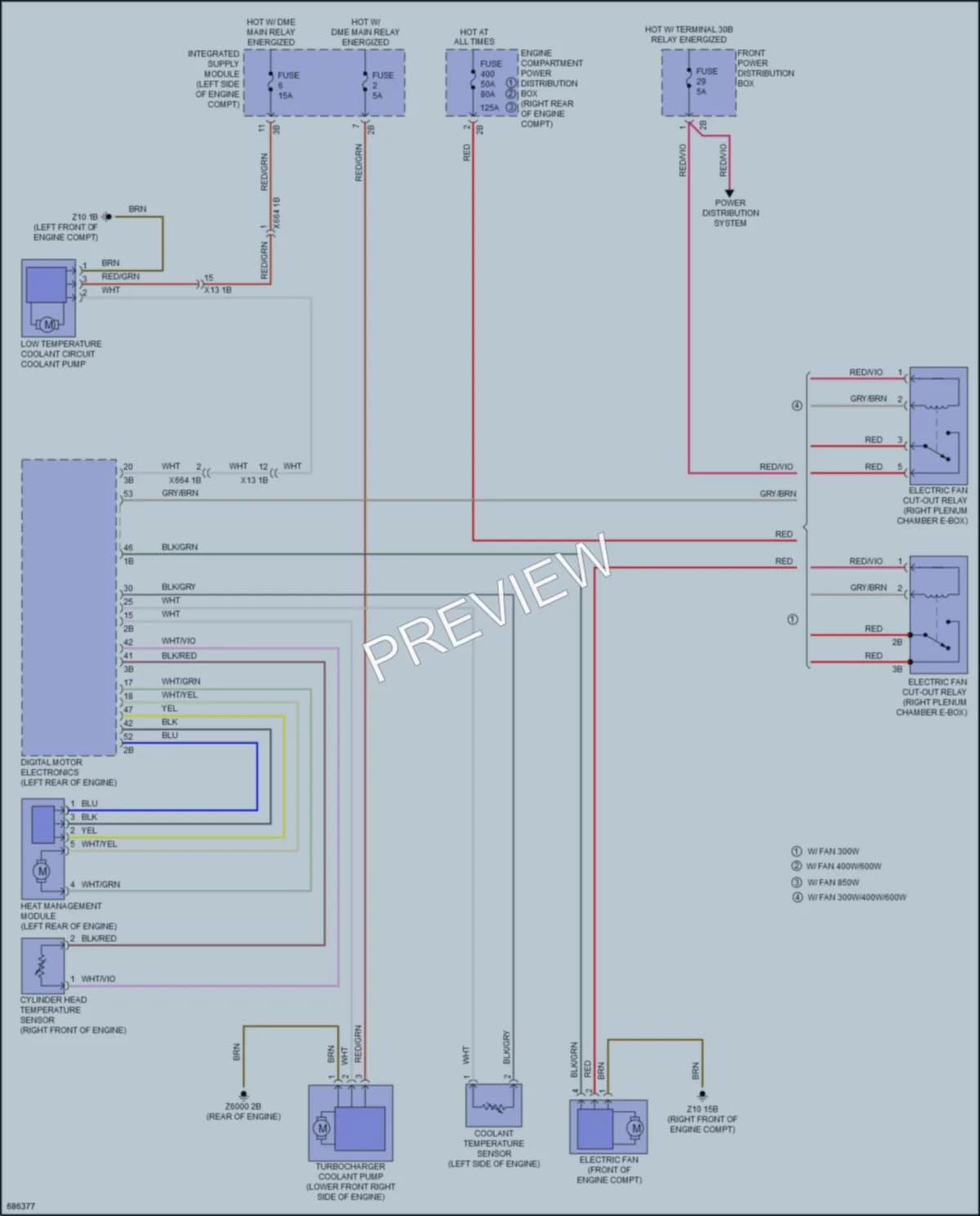2019 BMW 340iGranTurismo Cooling Fan wiring diagram preview