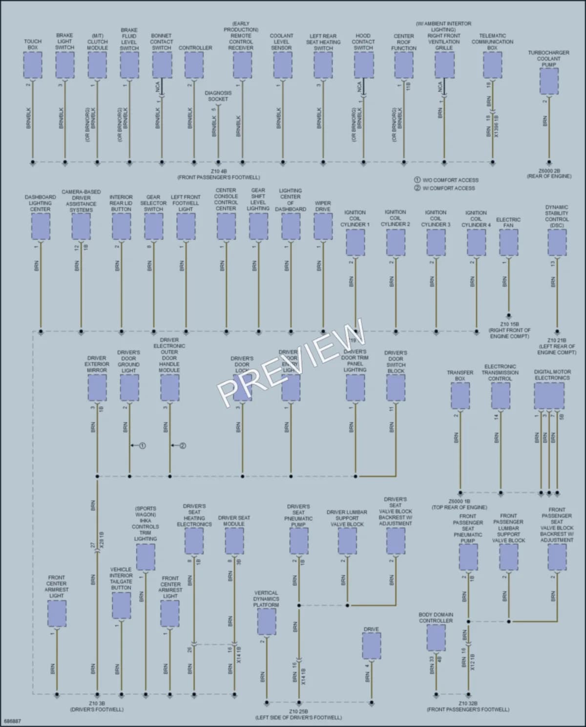 2019 BMW 340iGranTurismo Ground Distribution wiring diagram preview