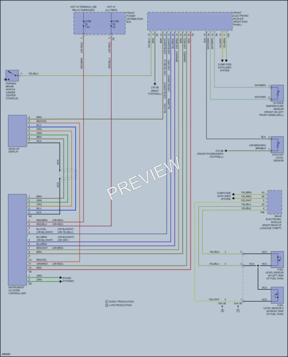 2019 BMW 340iGranTurismo Instrument Cluster wiring diagram preview
