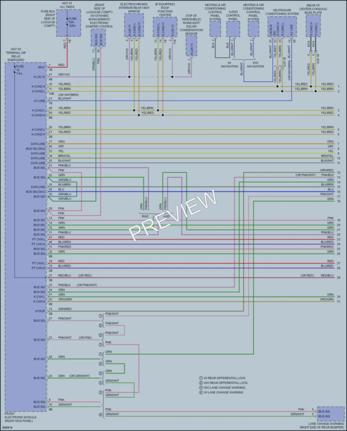 2019 BMW 430i Computer Data Lines wiring diagram preview