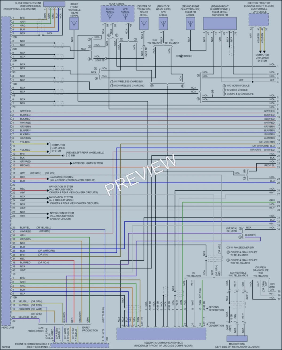 2019 BMW 430i Radio wiring diagram preview