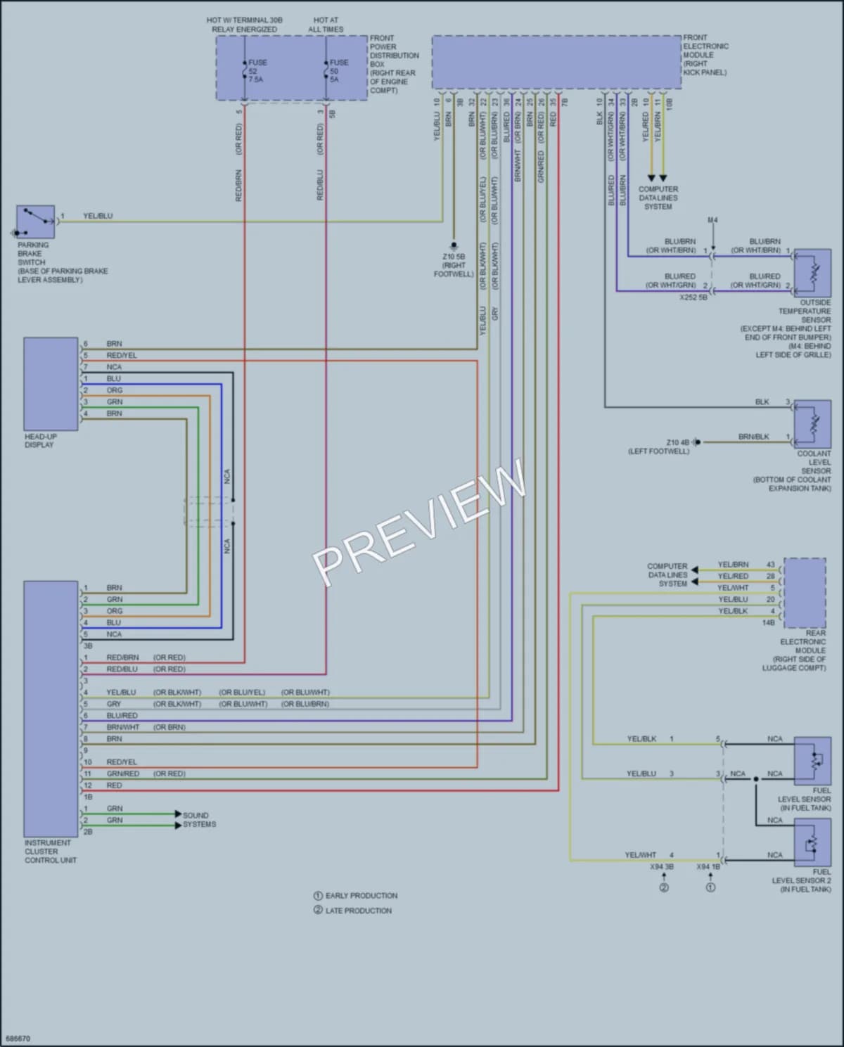 2019 BMW 430iGranCoupe Instrument Cluster wiring diagram preview