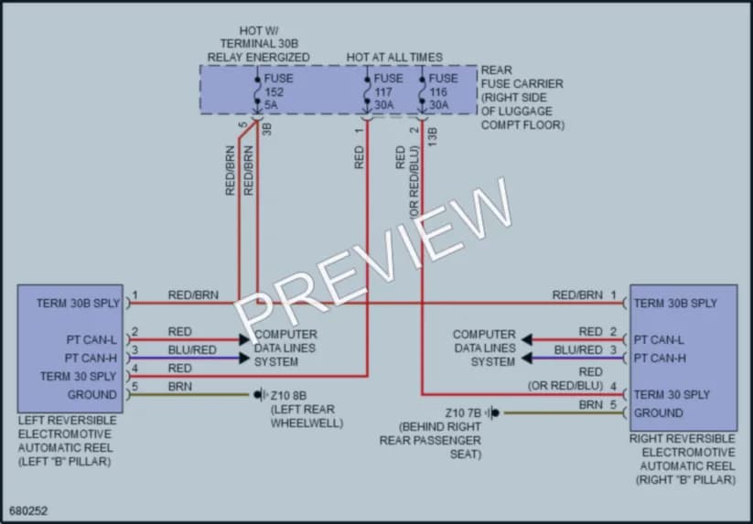 2019 BMW 430iGranCoupe Passive Restraints wiring diagram preview