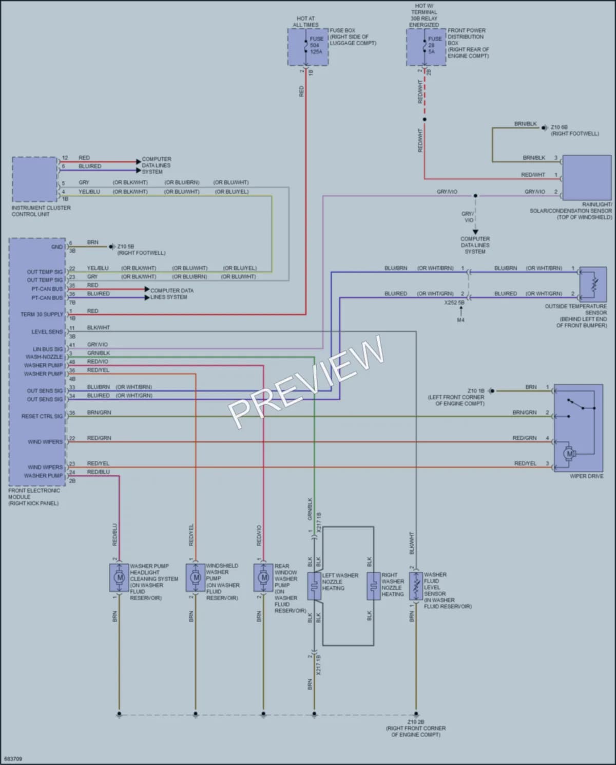 2019 BMW 430iGranCoupe Wiper Washer wiring diagram preview