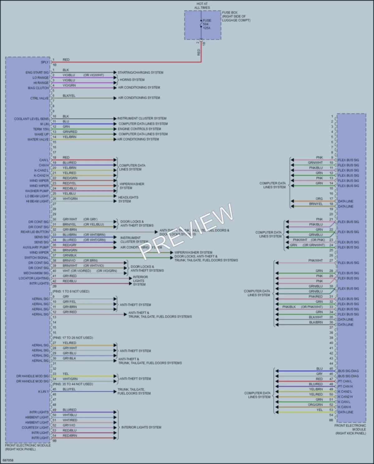 2019 BMW 440i Body Control Modules wiring diagram preview