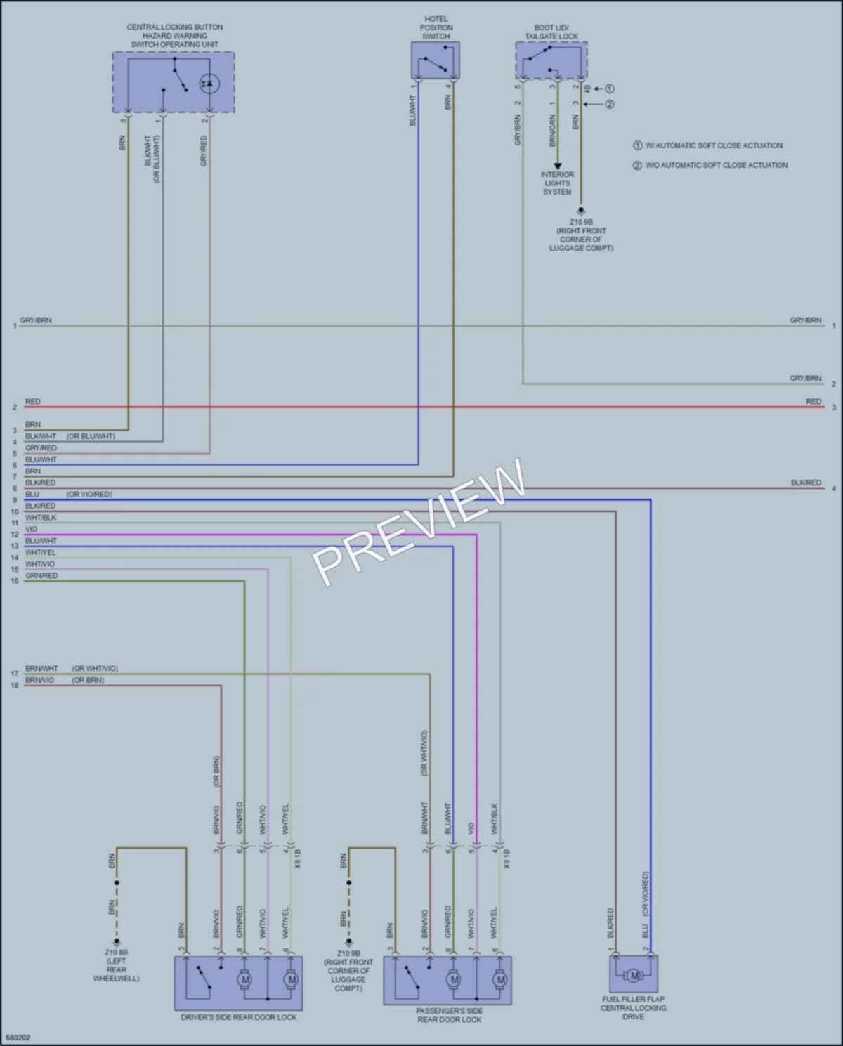 2019 BMW 440iGranCoupe Anti Theft wiring diagram preview