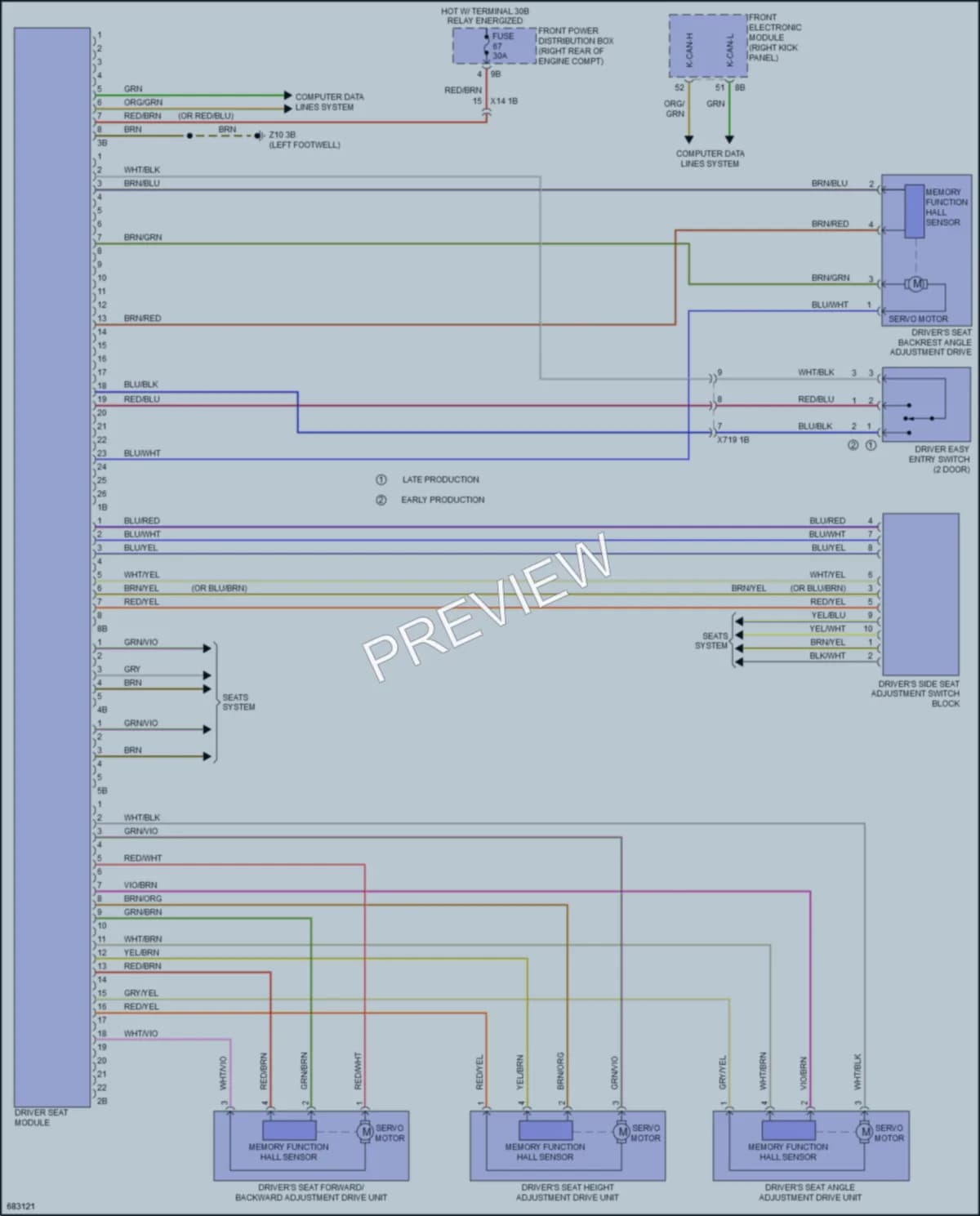 2019 BMW 440iGranCoupe Memory Systems wiring diagram preview