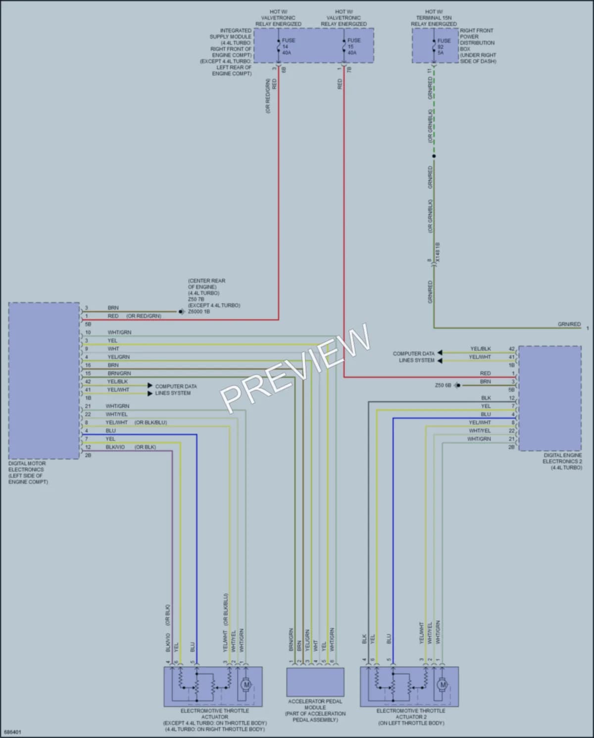 2019 BMW 530e Cruise Control wiring diagram preview