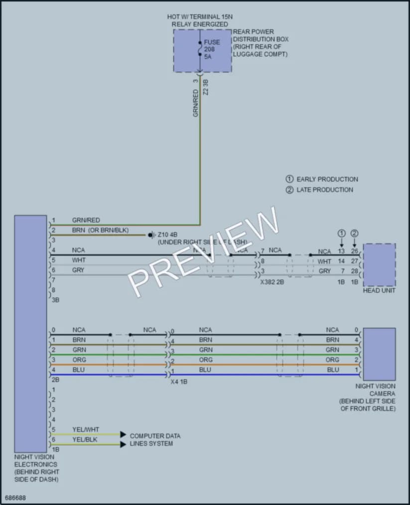 2019 BMW 540i Instrument Cluster wiring diagram preview