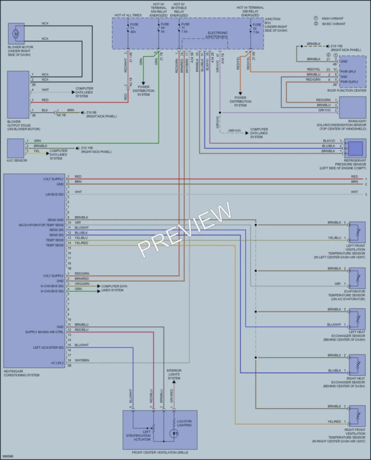 2019 BMW 640iGranCoupe Air Conditioning wiring diagram preview
