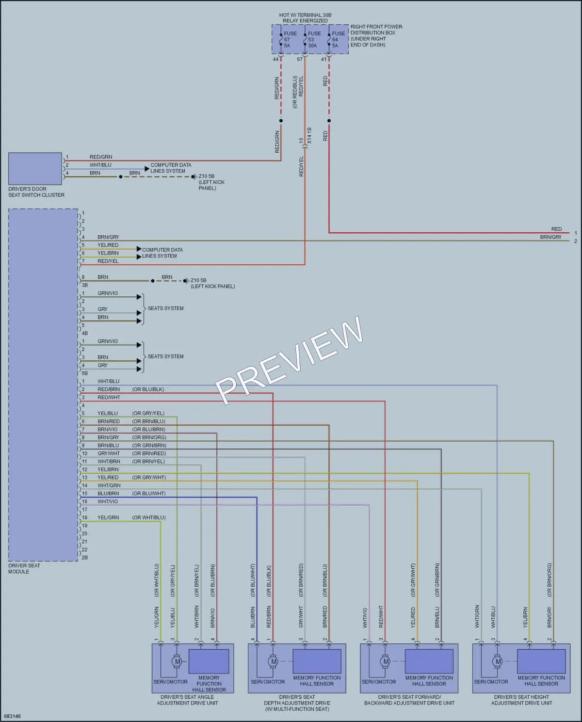 2019 BMW 640iGranTurismo Memory Systems wiring diagram preview