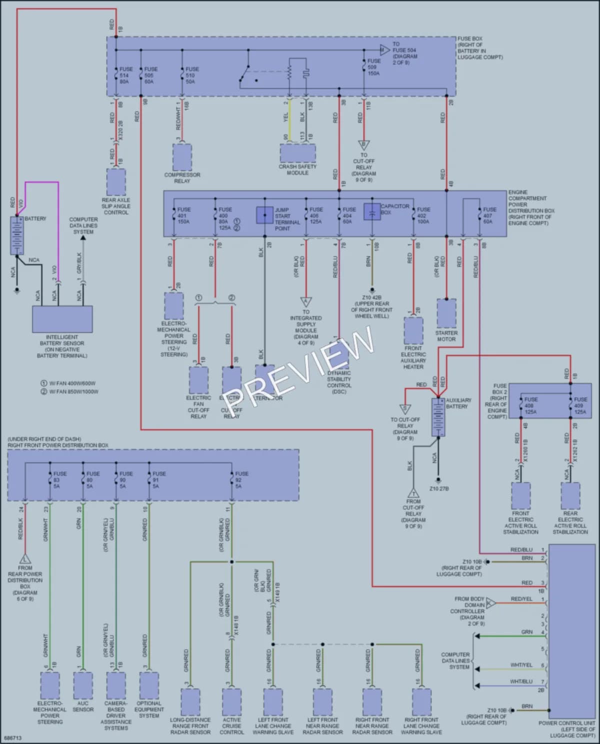 2019 BMW 640iGranTurismo Power Distribution wiring diagram preview