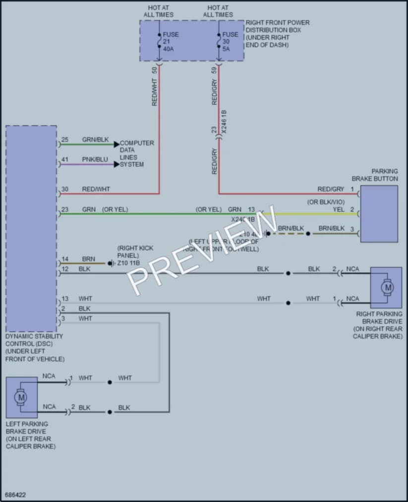2019 BMW 640iGranTurismo Shift Interlock wiring diagram preview