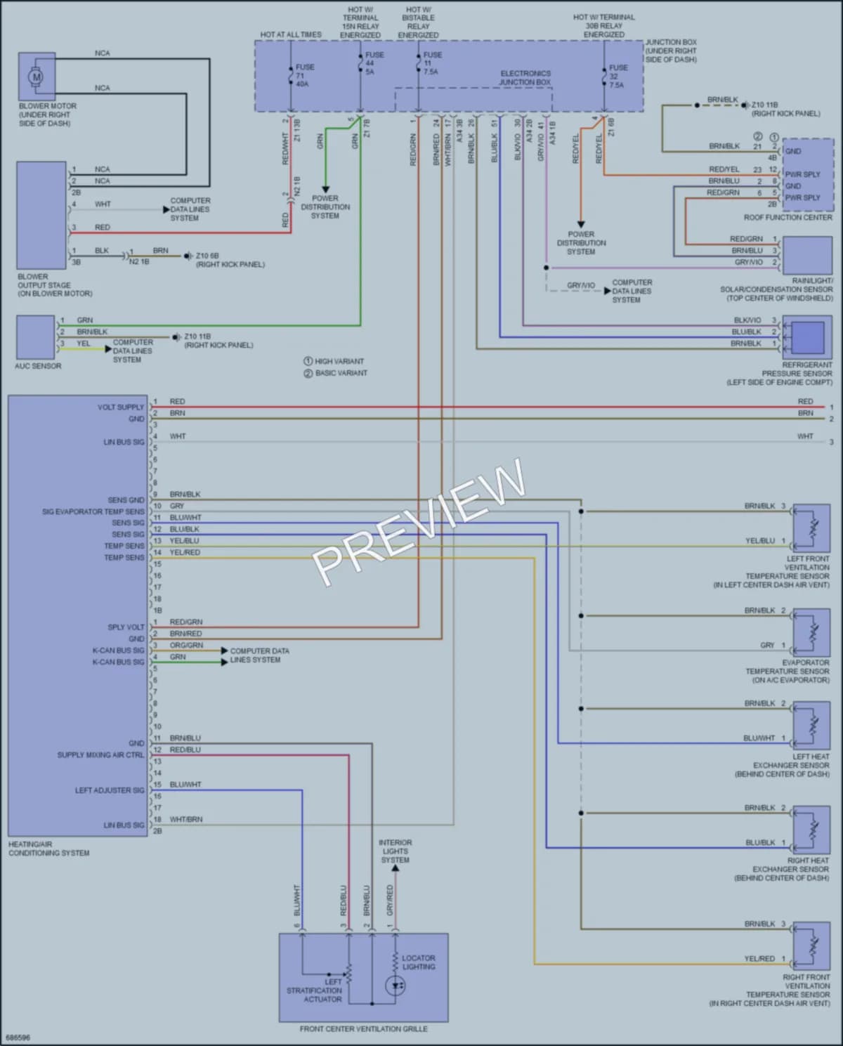 2019 BMW 650iGranCoupe Air Conditioning wiring diagram preview