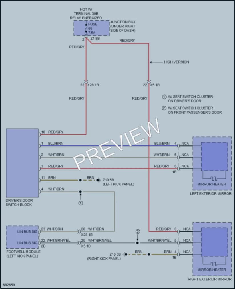 2019 BMW 650iGranCoupe Defoggers wiring diagram preview