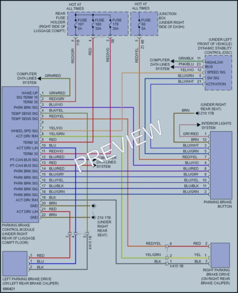 2019 BMW 650iGranCoupe Shift Interlock wiring diagram preview