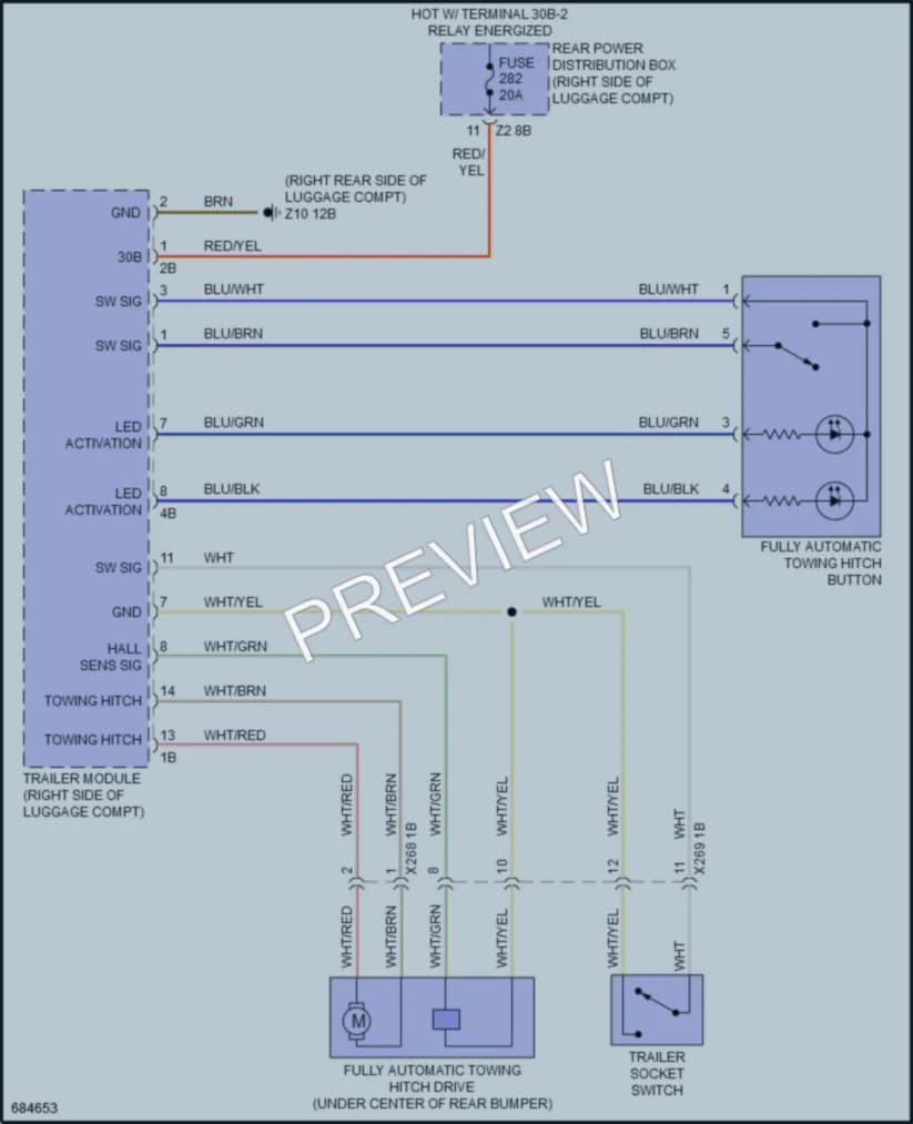 2019 BMW 740i Active Bodyworks wiring diagram preview