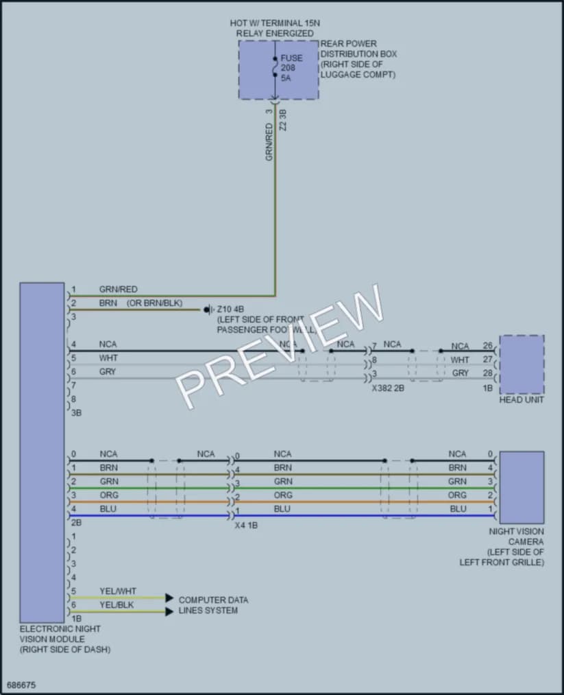 2019 BMW 740i Instrument Cluster wiring diagram preview