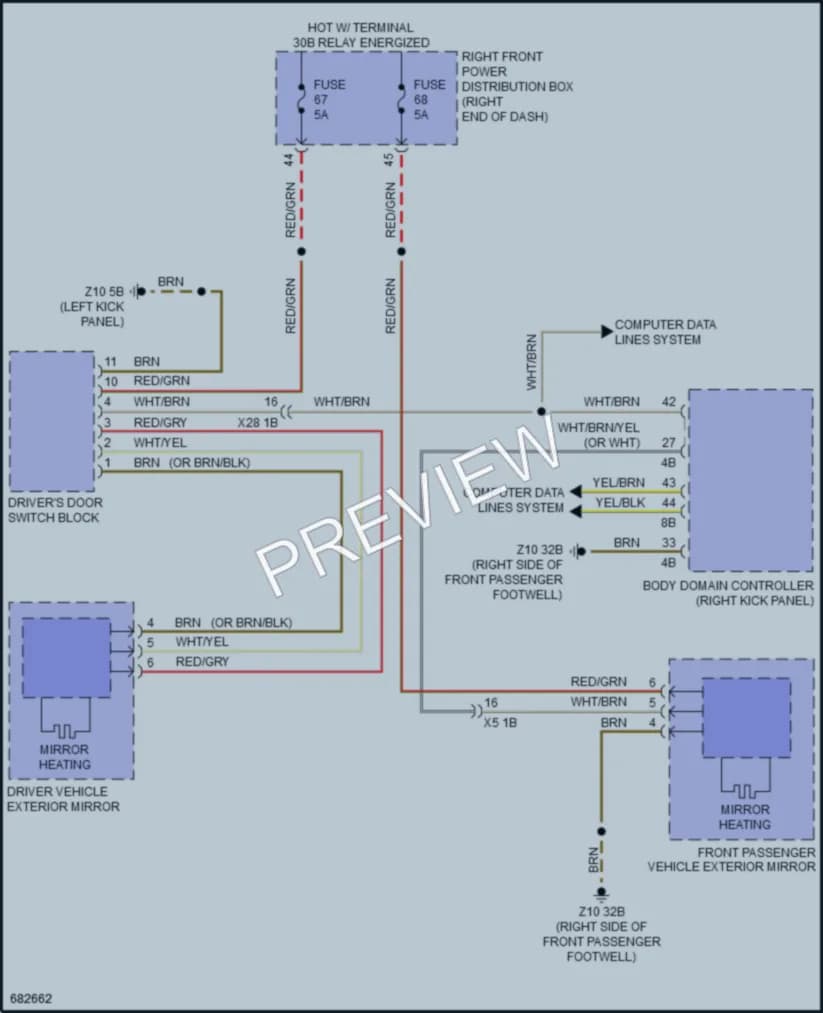 2019 BMW 750Li Defoggers wiring diagram preview