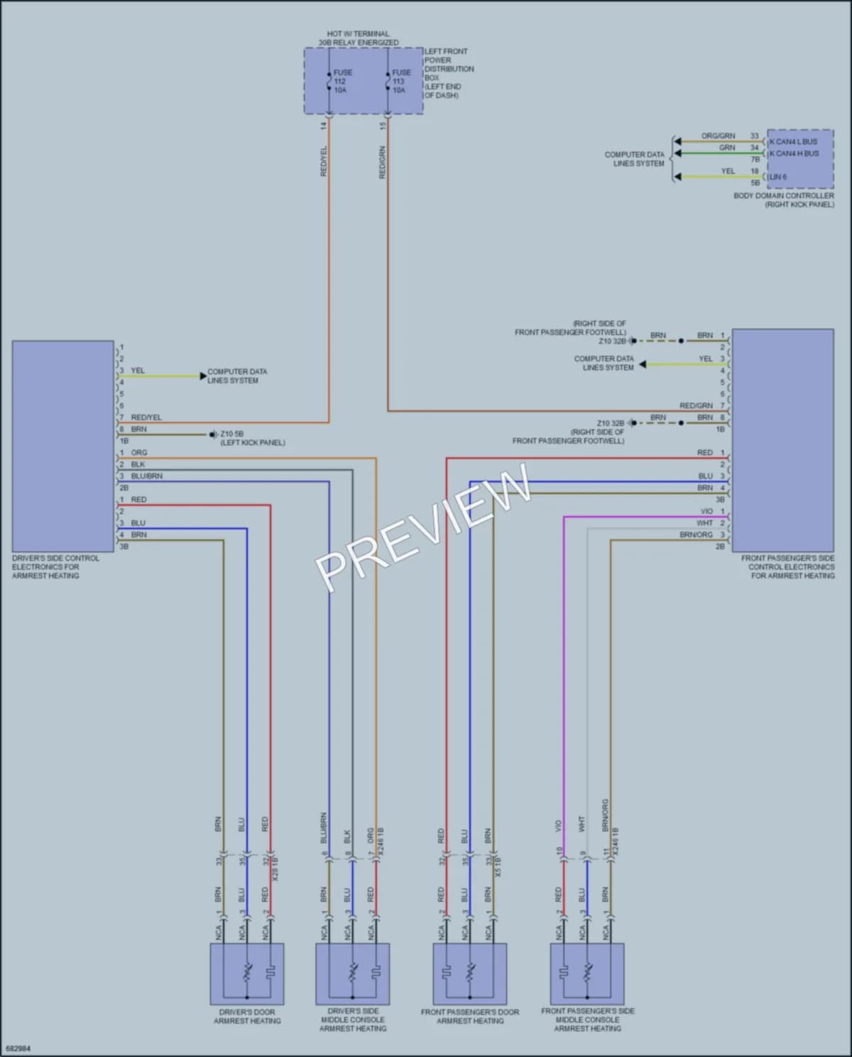 2019 BMW 750Li Power Seats wiring diagram preview