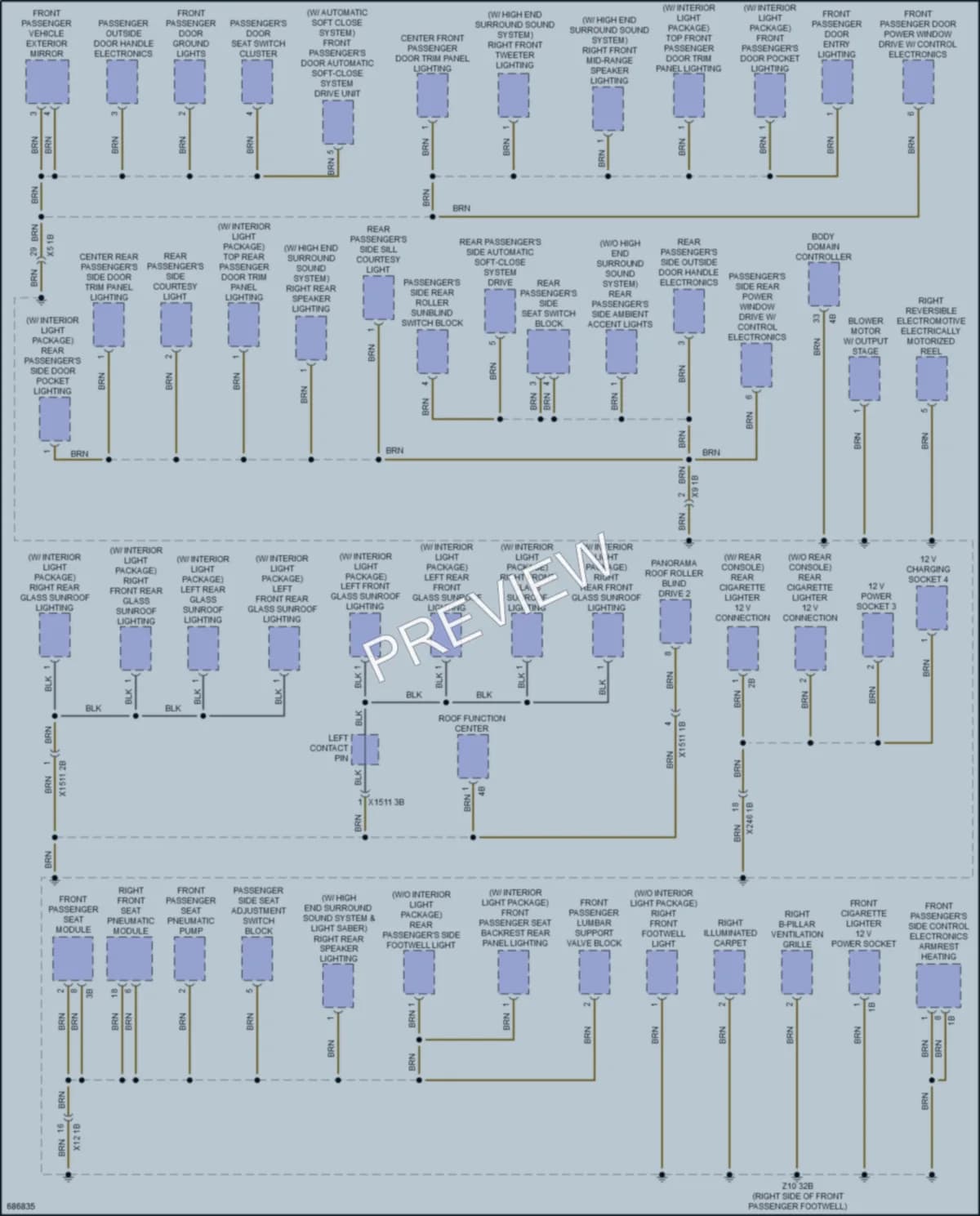 2019 BMW 750i Ground Distribution wiring diagram preview